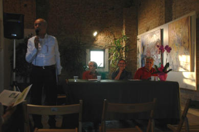 da sin.: Zelino Vincenzi, Giorgio Luzzi, Marco Seveso e Ernesto Rossi