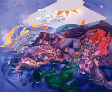 "cala Martina" - olio su tela - cm. 160x130 - 2003/04