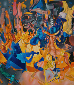 "sonata" - olio su tela - cm.130x160 - 2010