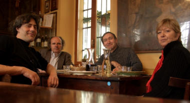 Marco Piva, Fiorenzo Sarzano, Marco e Laura alla "Borgo Po e Decoratori"