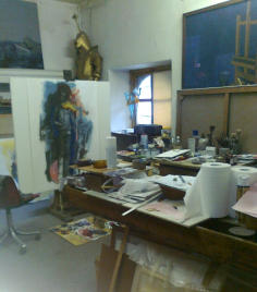 Lo studio di via Maria Vittoria prima dell'abbandono, 2010